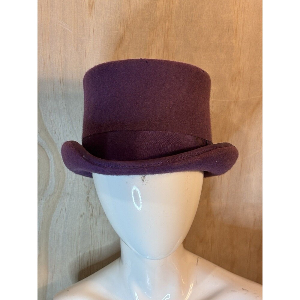 Purple Top Hat Steampunk 100% Wool